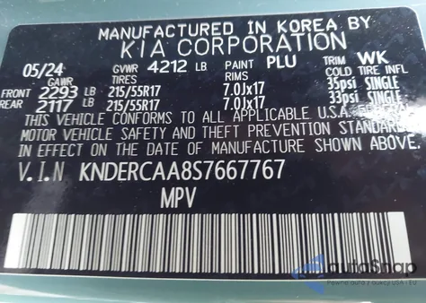 2025 Kia Seltos Ex из США, поврежденный, VIN KNDERCAA8S7667767